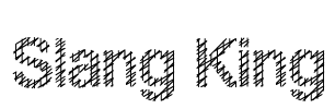 Slang King Font Image