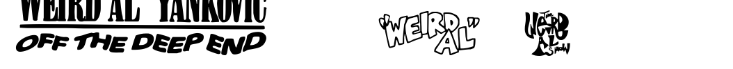 Weird Al Yankobats Font Image