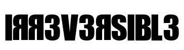 IRR3V3RSIBL3 Font Image