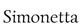 Simonetta Font Image