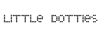 Little Dotties Font Image