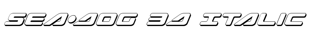 Sea-Dog 3D Italic