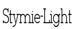 Stymie-Light Font Image