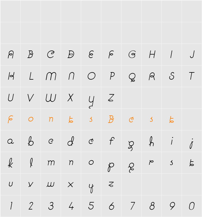 Pavadee Character Map