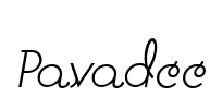 Pavadee Font Image