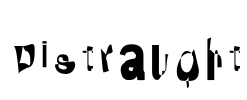 Distraught Font Image