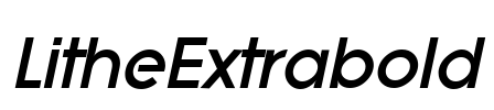 LitheExtrabold Font Image