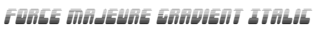 Force Majeure Gradient Italic