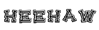 HeeHaw Font Image