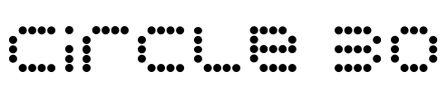 circle 30 Font Image