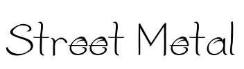 Street Metal Font Image
