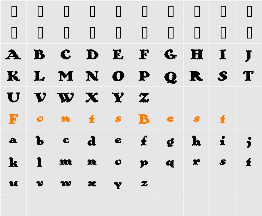 Wolfram Character Map