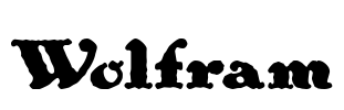 Wolfram Font Image