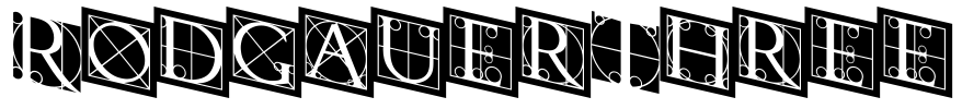 RodgauerThree Font Image