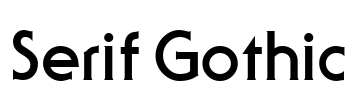 Serif Gothic