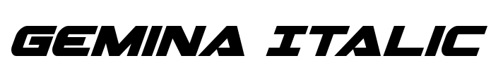 Gemina Italic Font Image