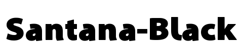 Santana-Black Font Image