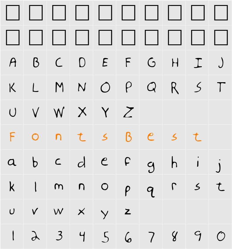 LEHN177 Character Map