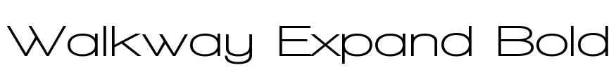 Walkway Expand Bold Font Image