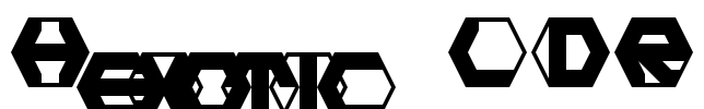 Hexotic LDR Font Image