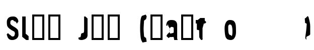 Slim Jim [part one] Font Image