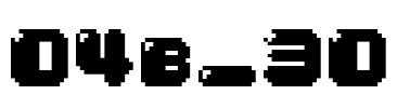 04b_30 Font Image