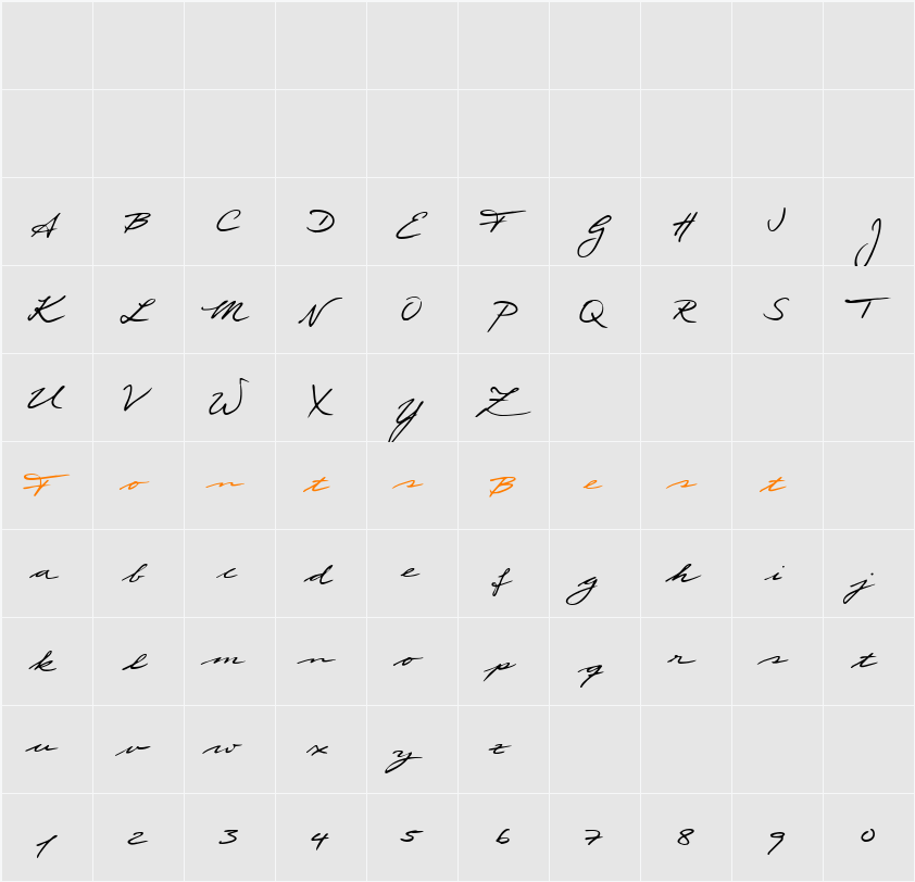Scribble Character Map