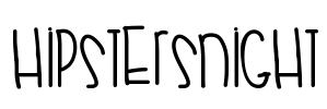 HipstersNight Font Image