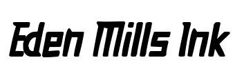 Eden Mills Ink Font Image