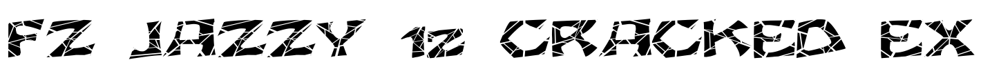 FZ JAZZY 12 CRACKED EX Font Image