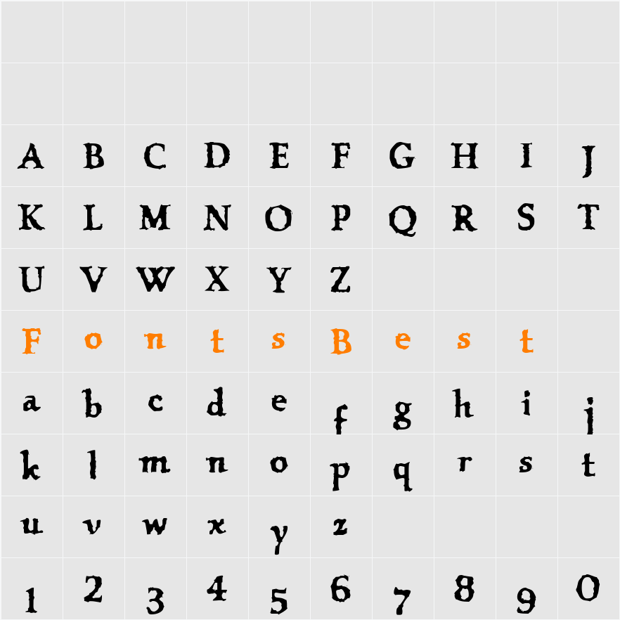 VTC OldAsCrap Character Map