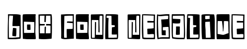 Box Font Negative