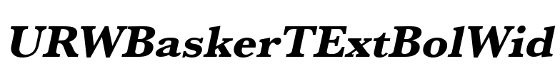URWBaskerTExtBolWid Font Image