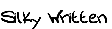 Silky Written Font Image