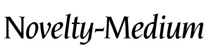 Novelty-Medium Font Image
