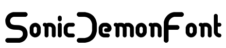 SonicDemonFont Font Image