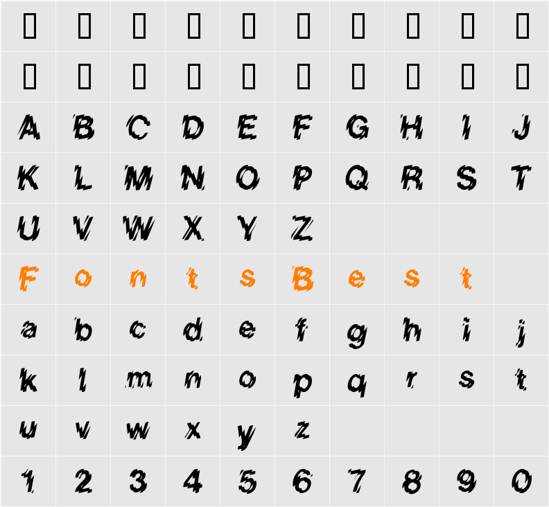 Blur Character Map