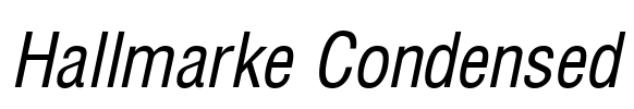 Hallmarke Condensed Font Image