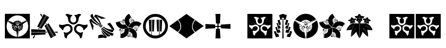 Oriental Icons II Font Image