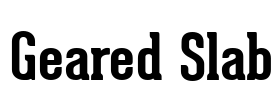 Geared Slab Font Image