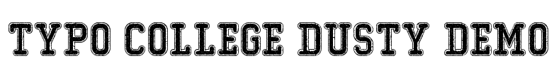 Typo College Dusty Demo Font Image