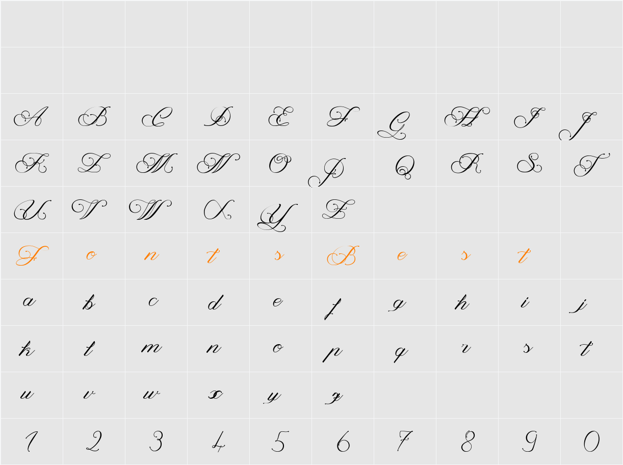Magnolia Light Character Map
