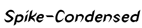 Spike-Condensed Font Image