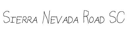 Sierra Nevada Road SC Font Image