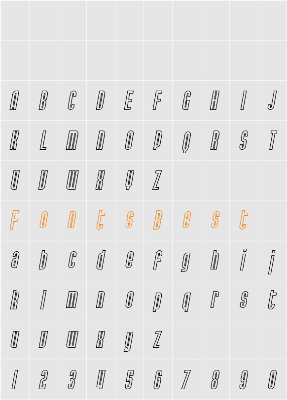 SF Port McKenzie Outline Character Map