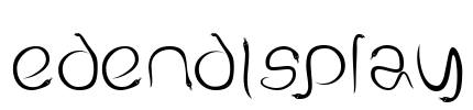 EdenDisplay Font Image