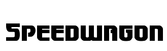 Speedwagon Font Image