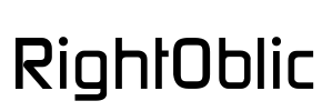 RightOblic Font Image