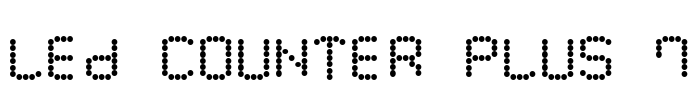 LED Counter Plus 7 Font Image