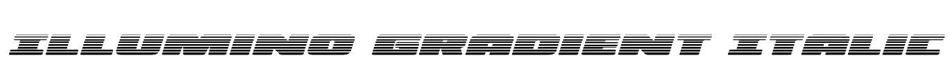 Illumino Gradient Italic Font Image